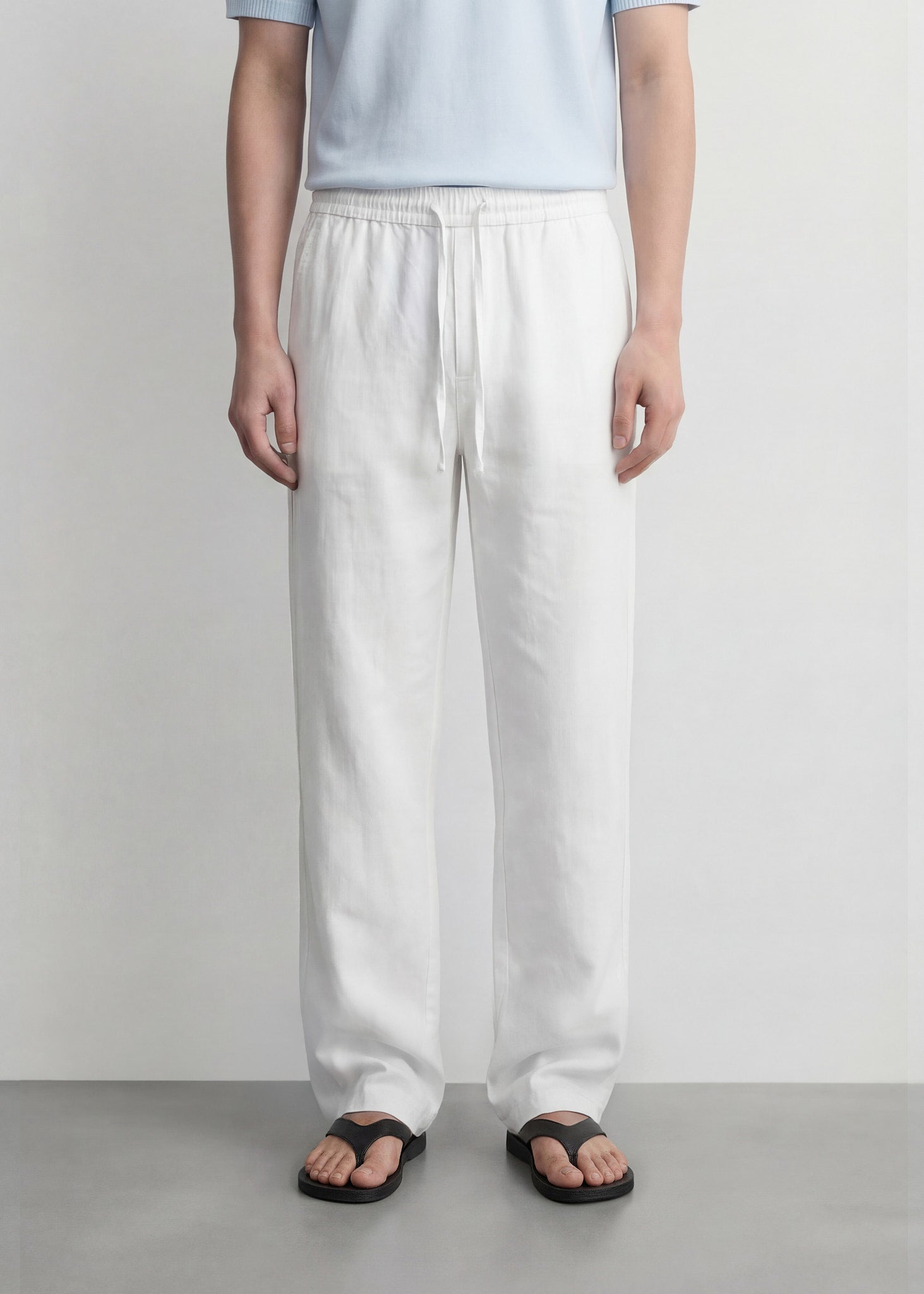 Linen-blend Pants
