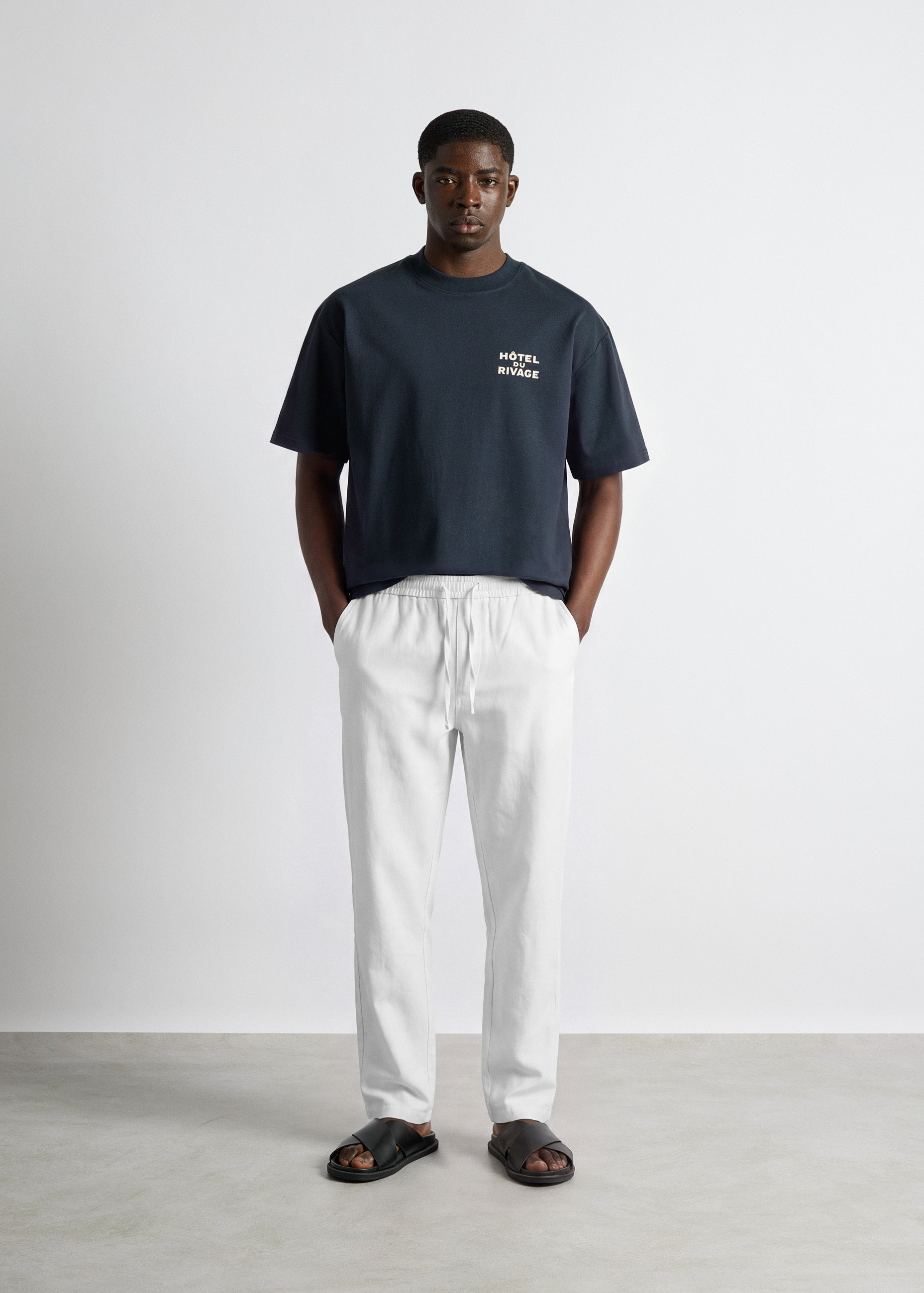 Linen-blend Pants