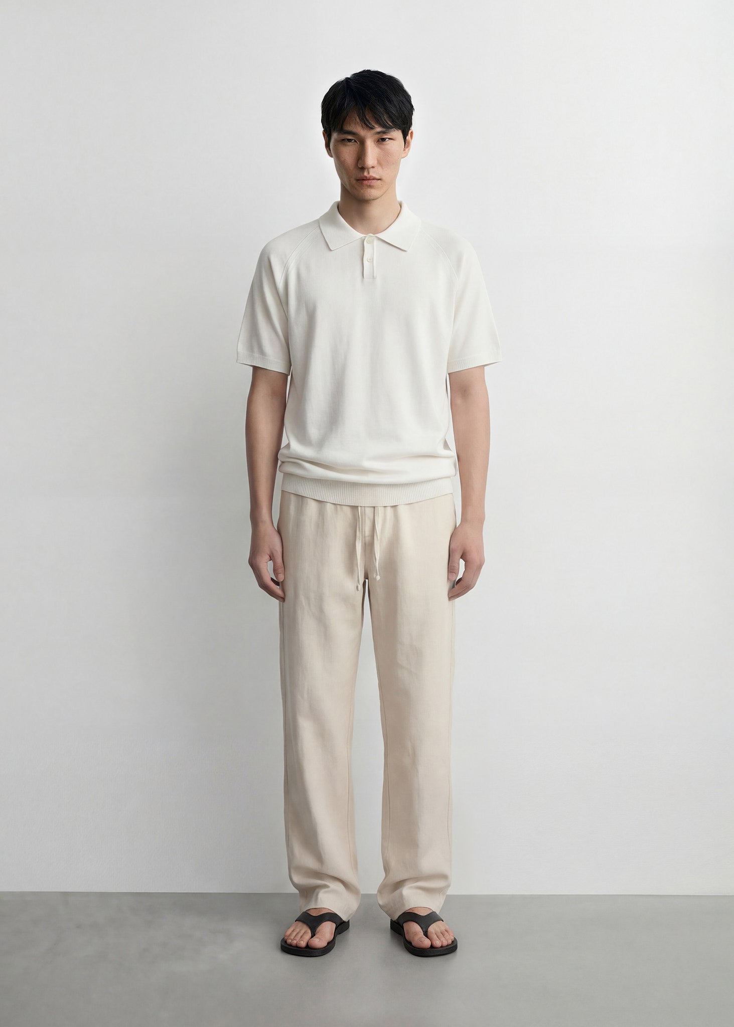 Linen-blend Pants