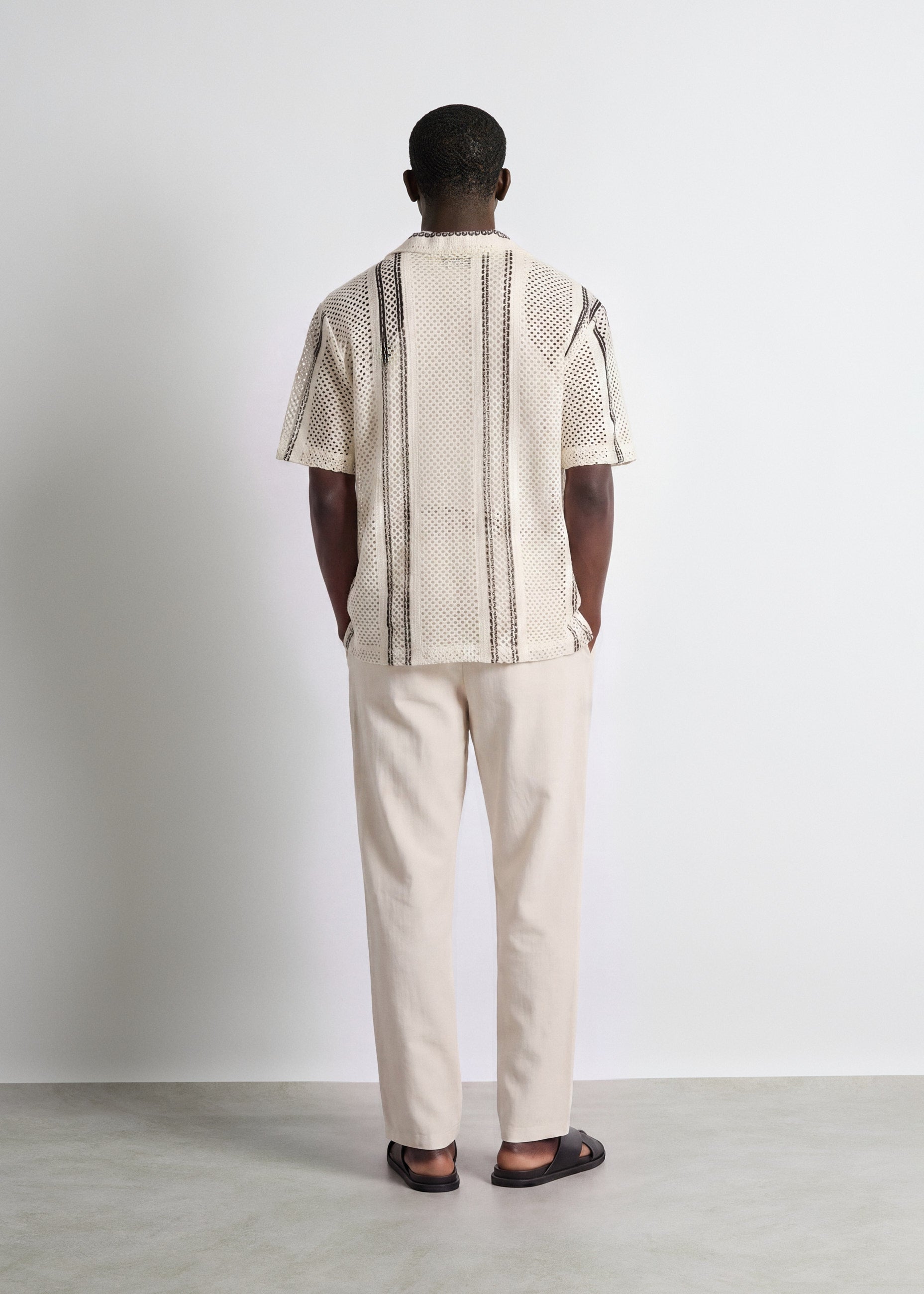 Linen-blend Pants