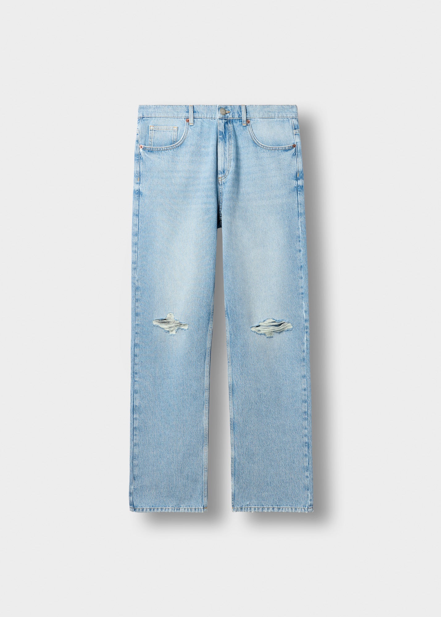 Ripped John Straight Jeans