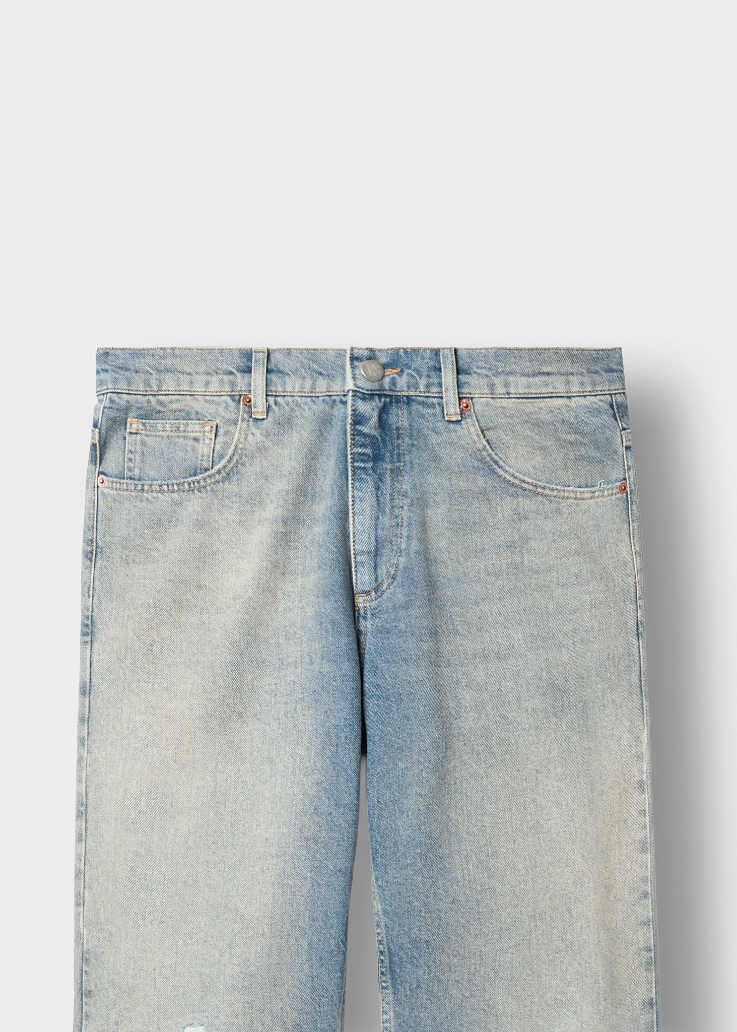 Ripped John Straight Jeans