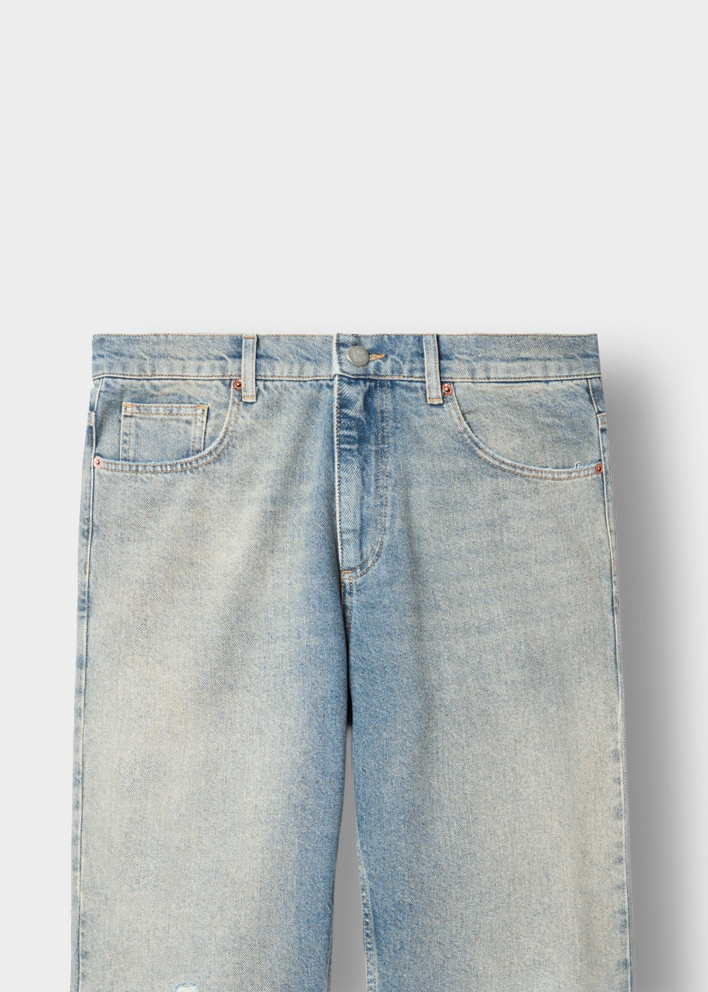 Ripped John Straight Jeans