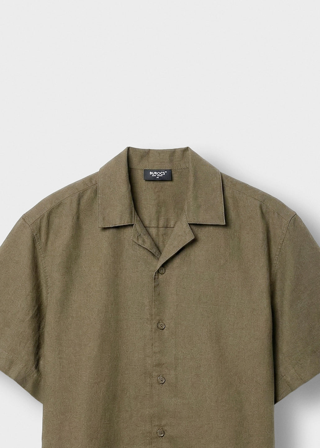 Linen Blend Short Sleeve Shirt