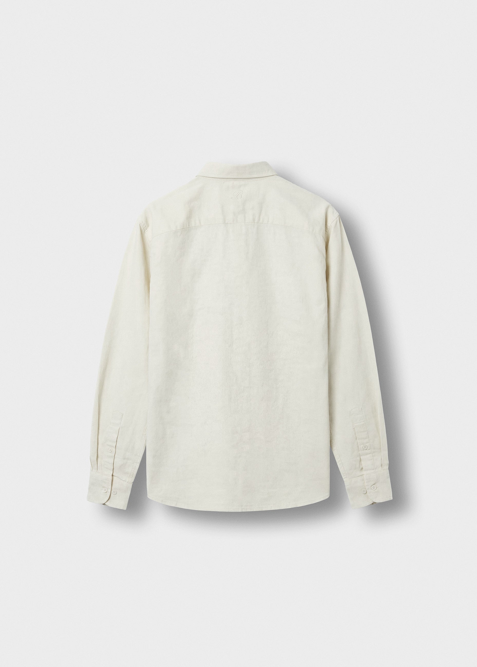 Linen Blend Long Sleeve Shirt