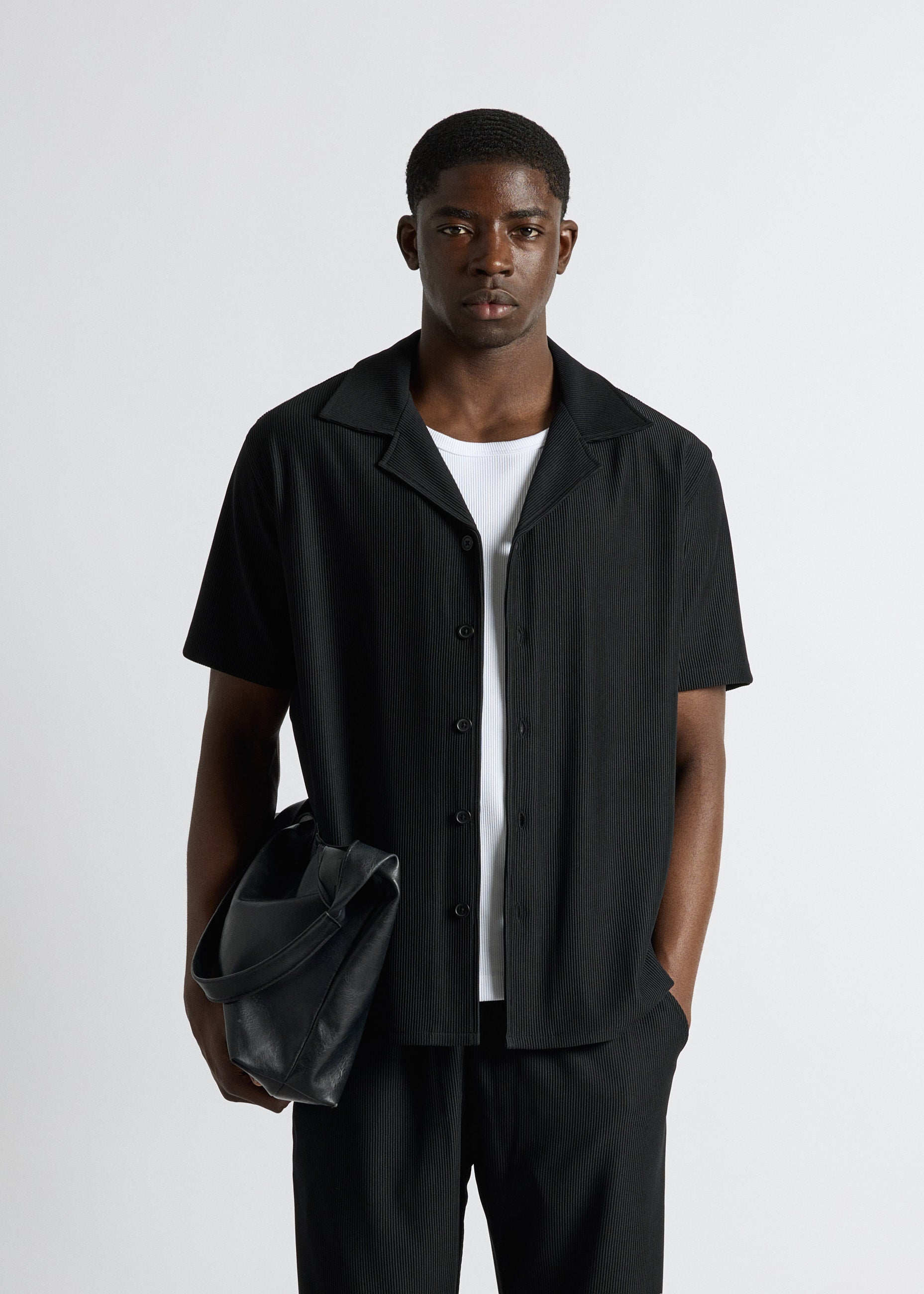Plissee Short Sleeve Shirt