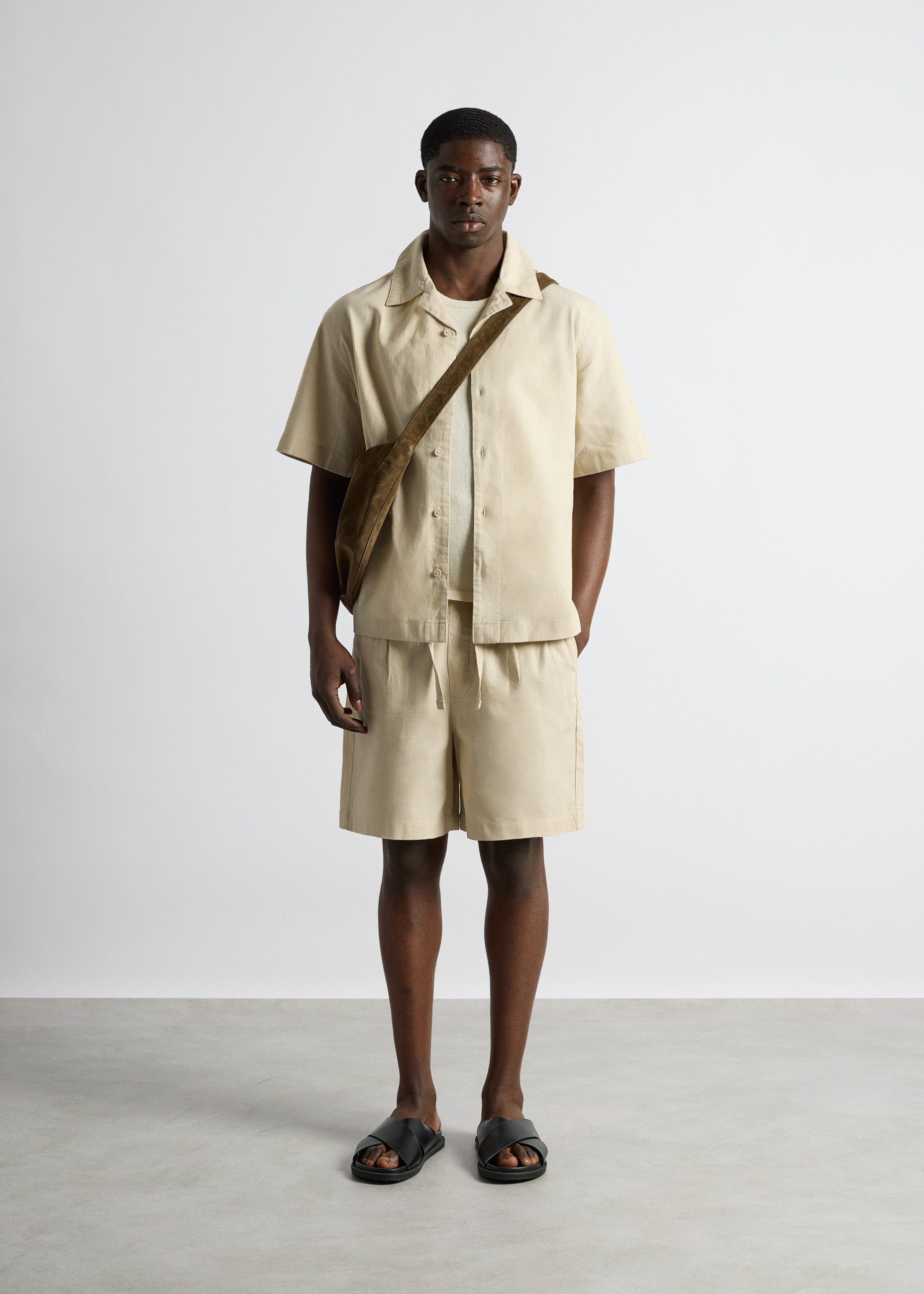 Linen Blend Shorts