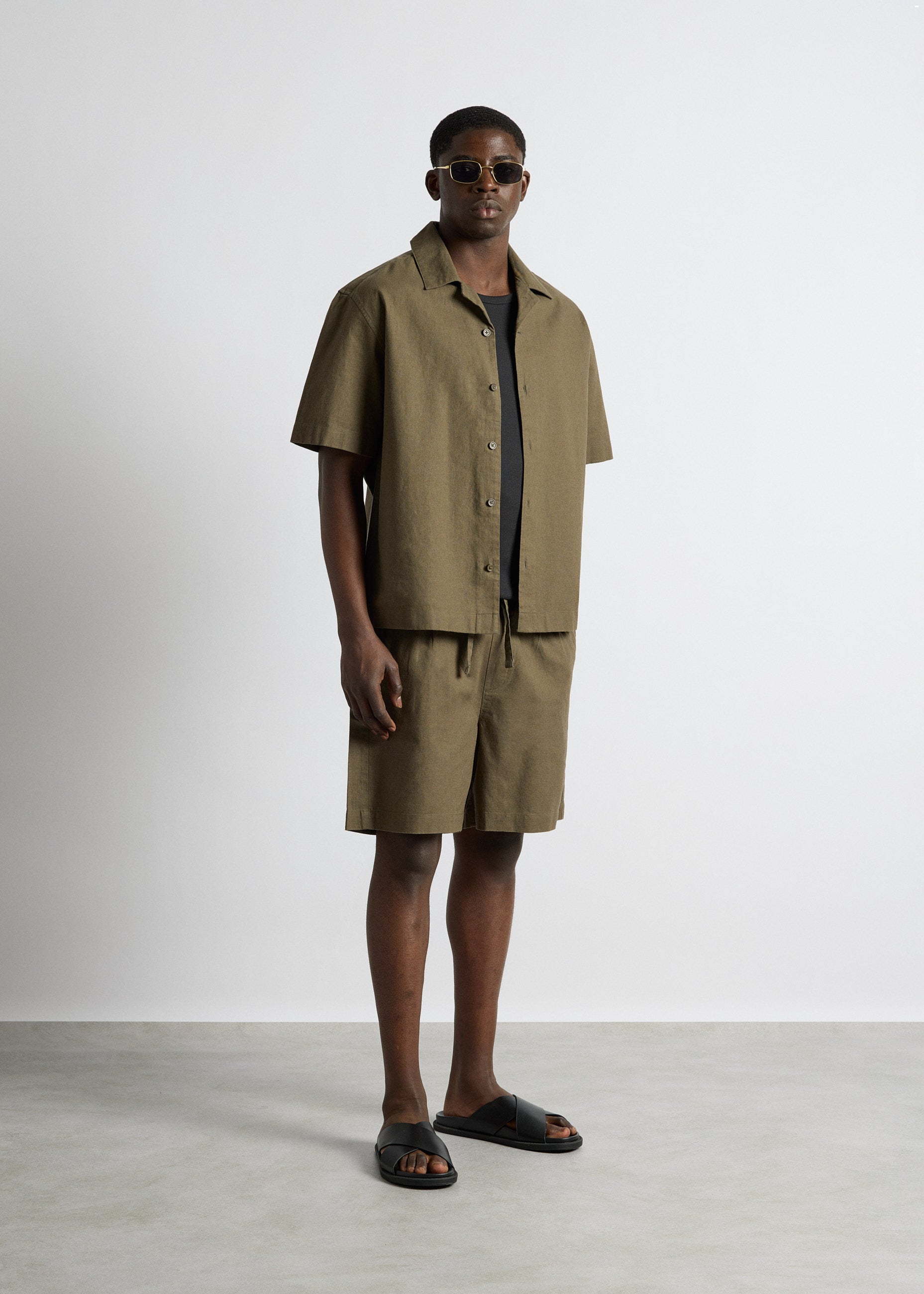 Linen Blend Shorts