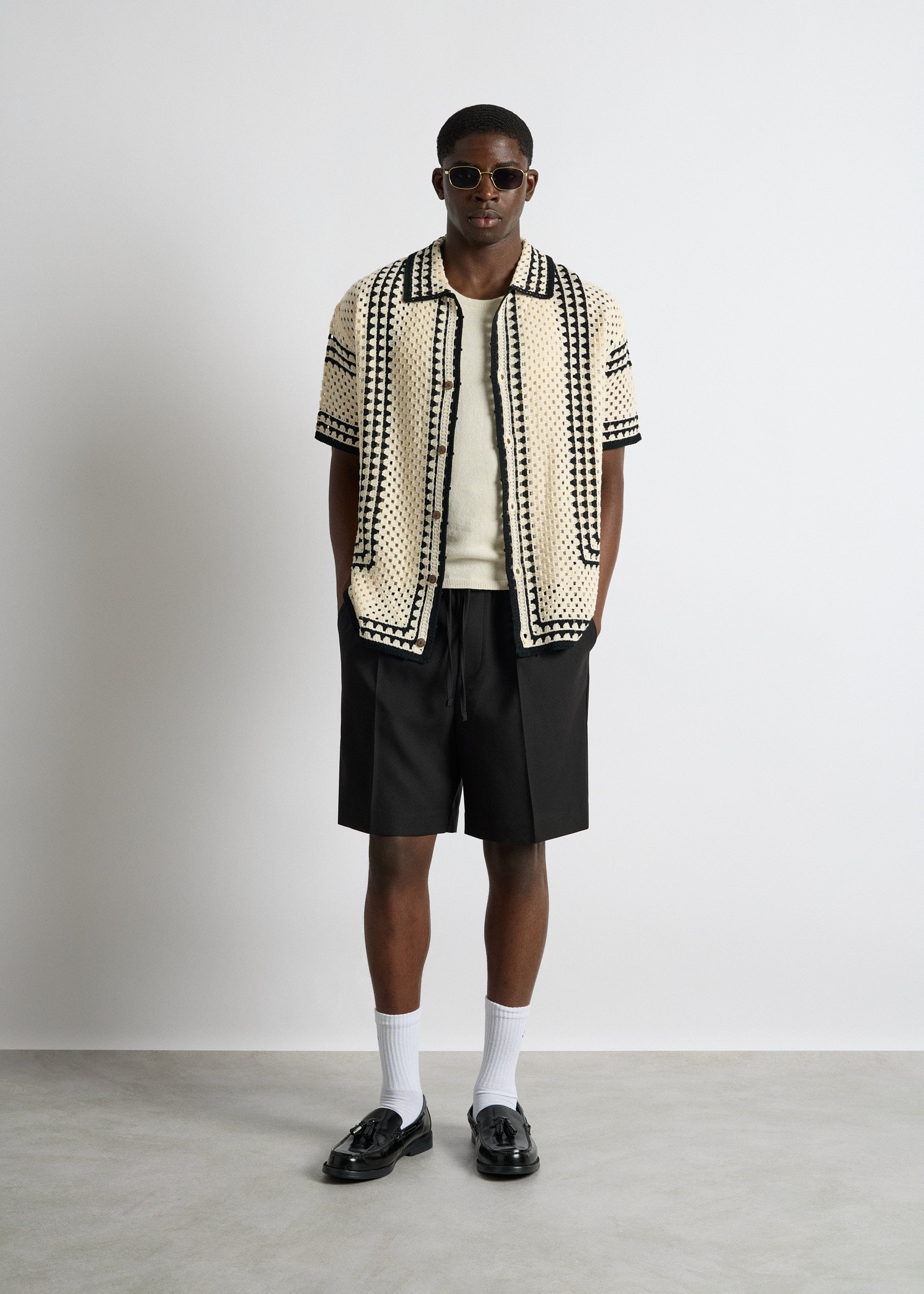Crochet Bicolor Shirt
