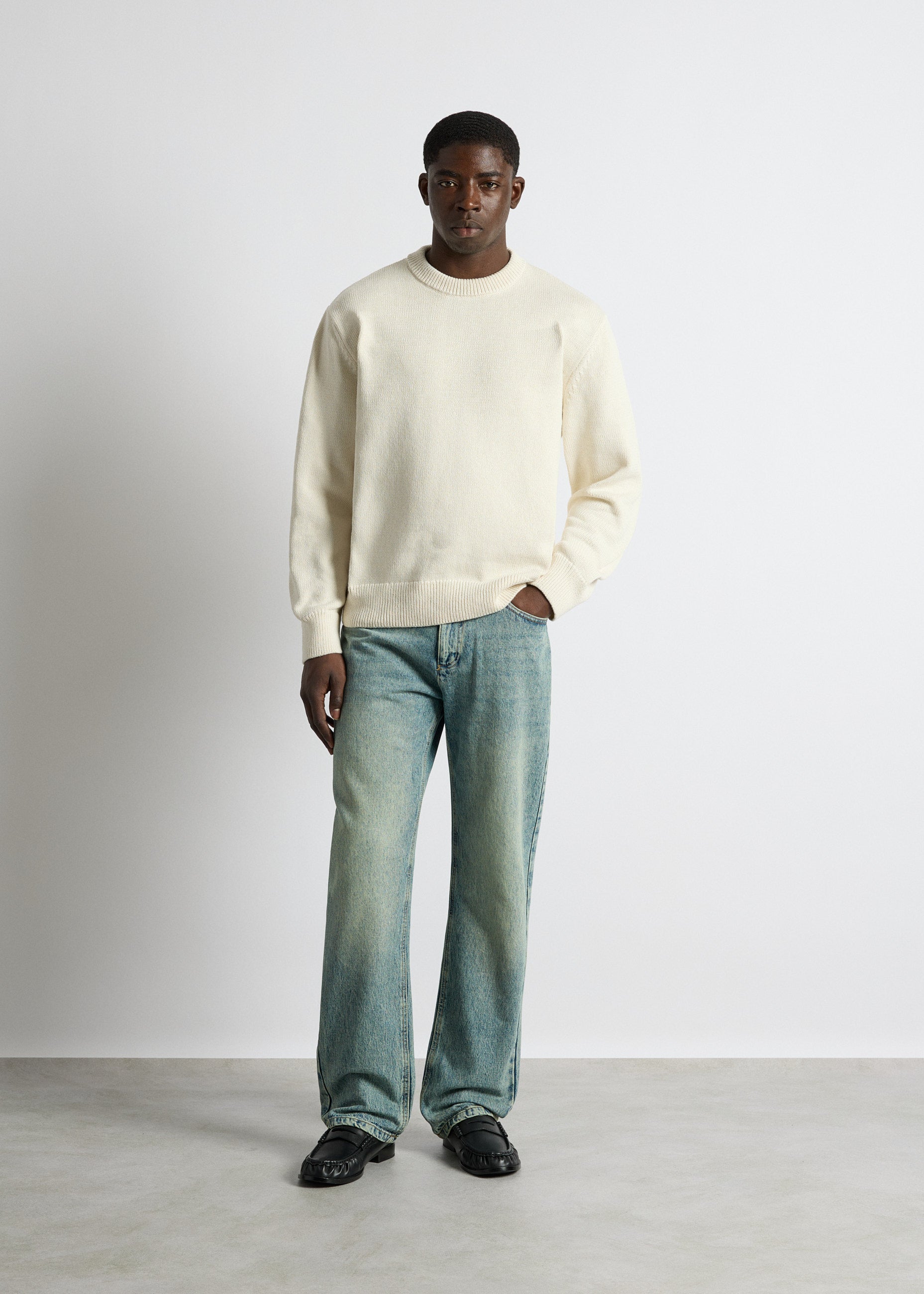 Cotton Crewneck Sweater