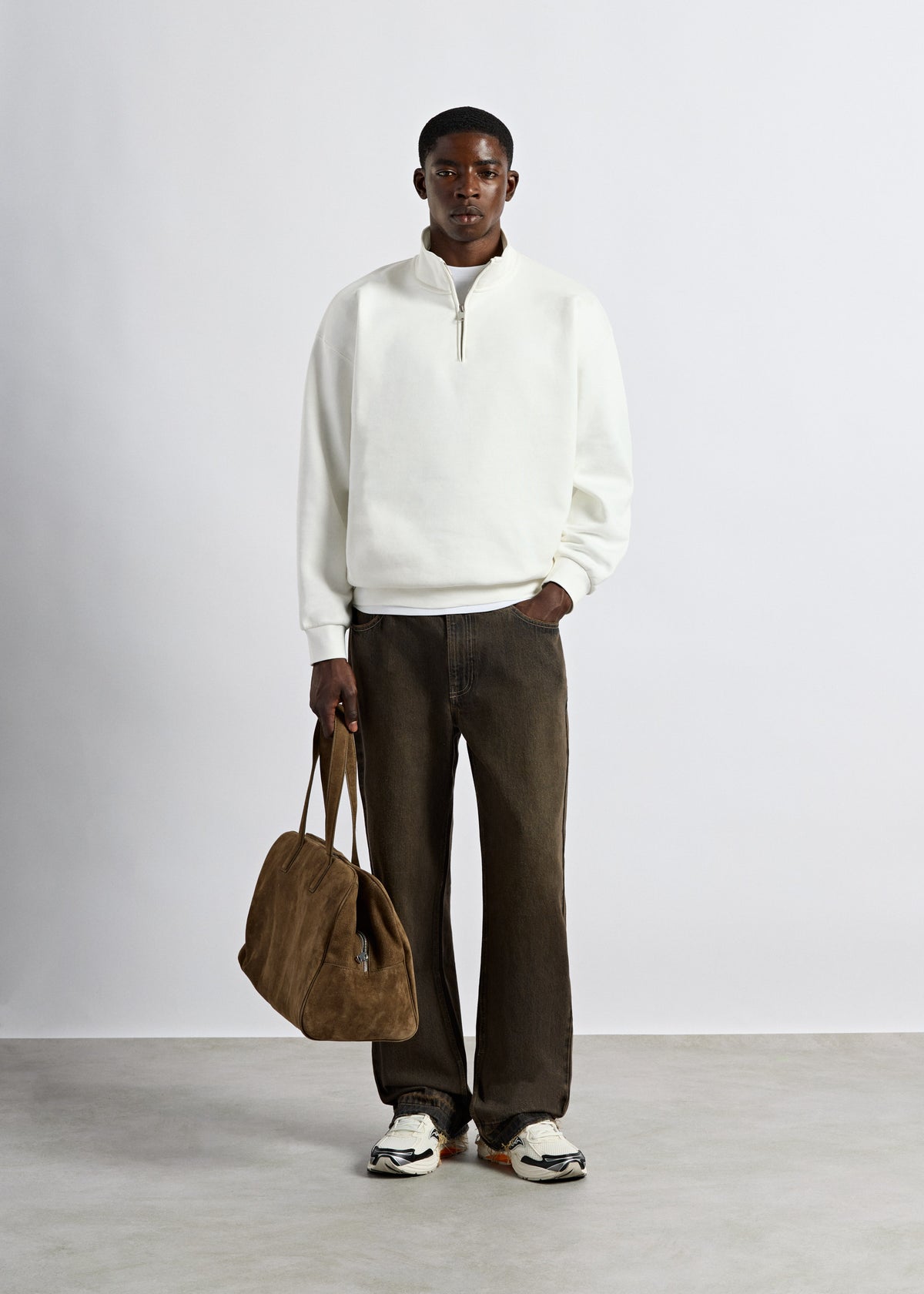 Oversize Mock Neck Sweater
