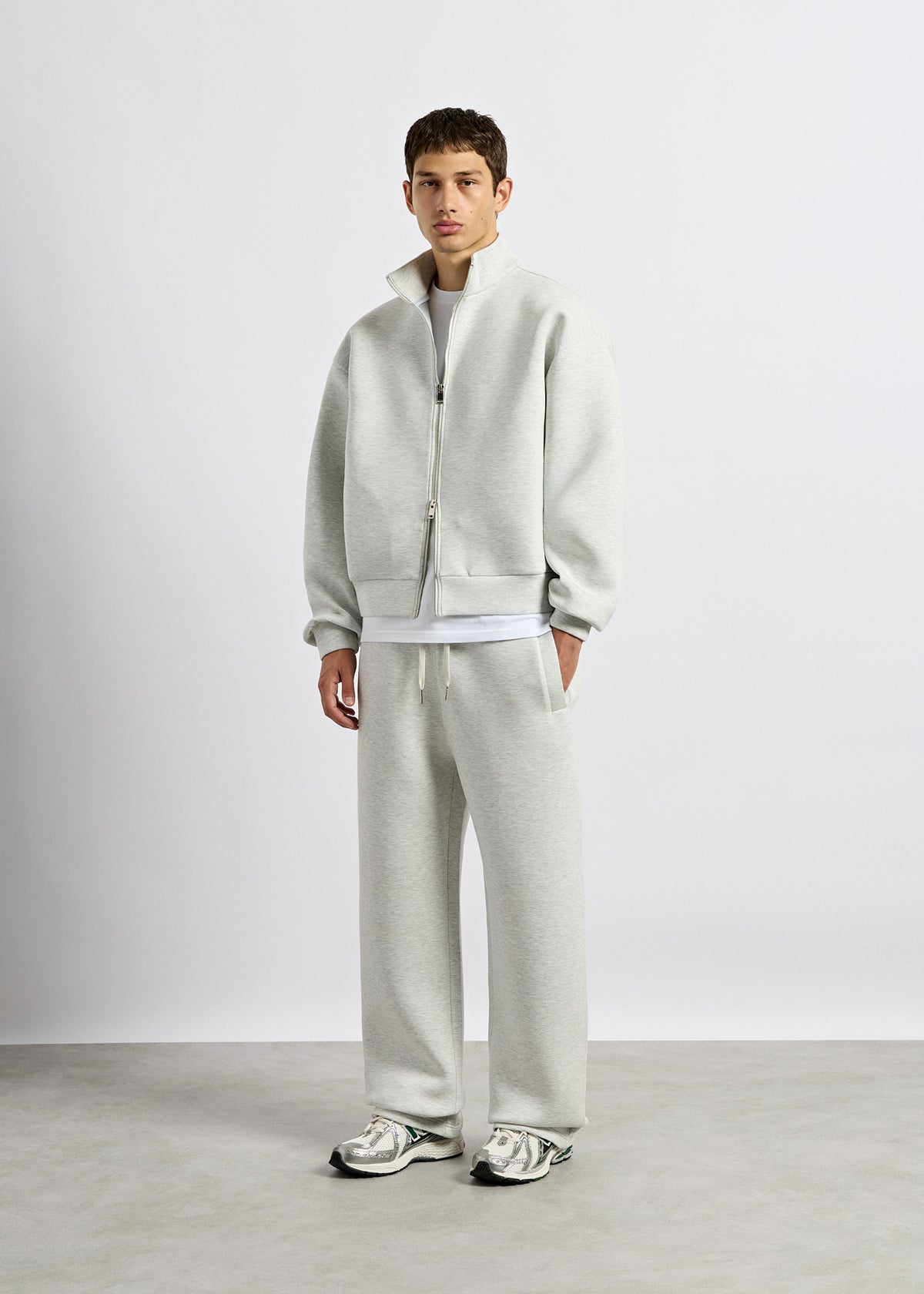 Scuba Mock Neck Full Zip Sweater
