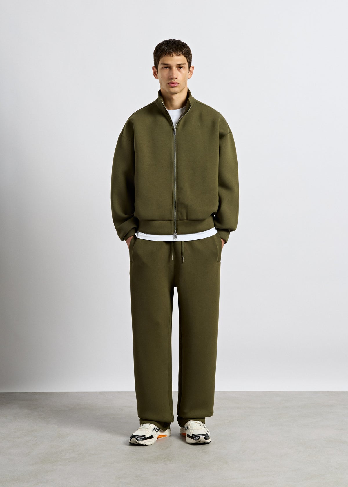 Scuba Mock Neck Full Zip Sweater
