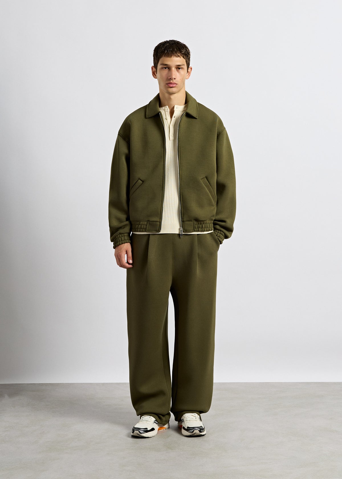Scuba Pleated Sweatpants