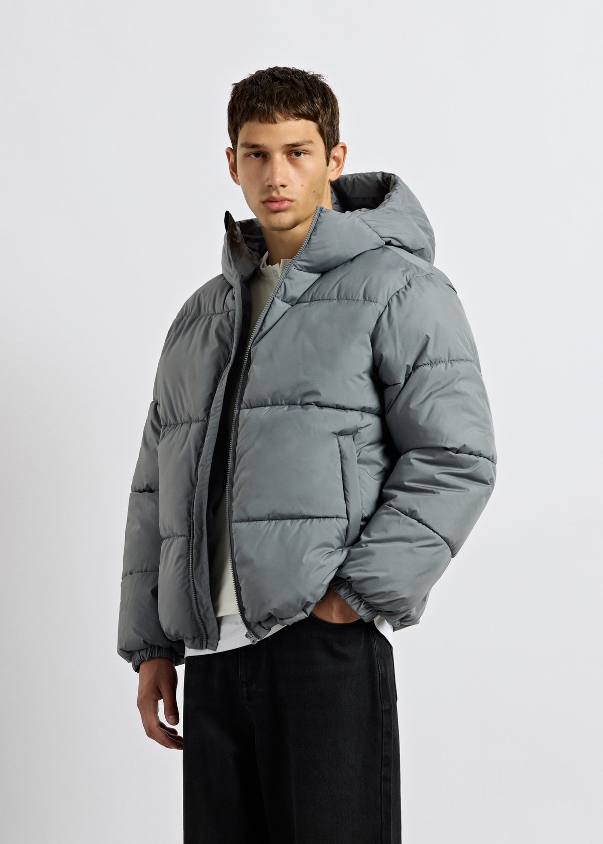 Basic Hooded Puffer Jacket
