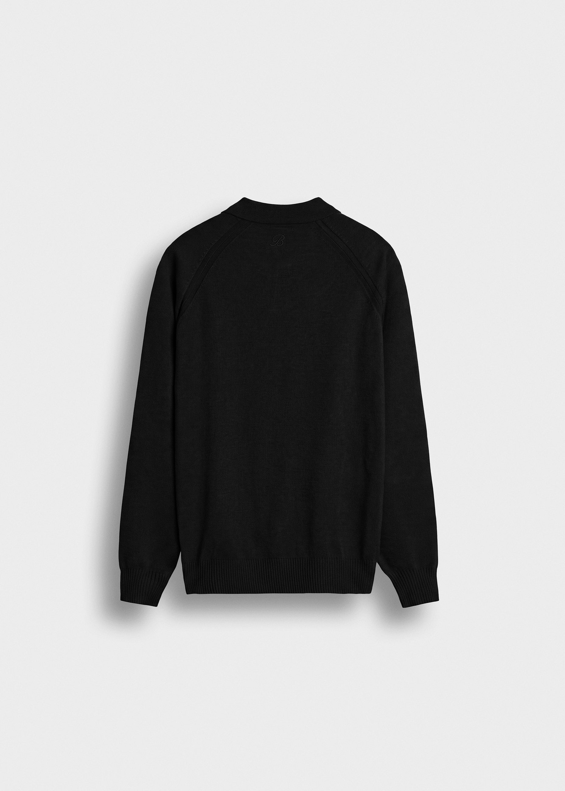Fine Knit Polo Sweater
