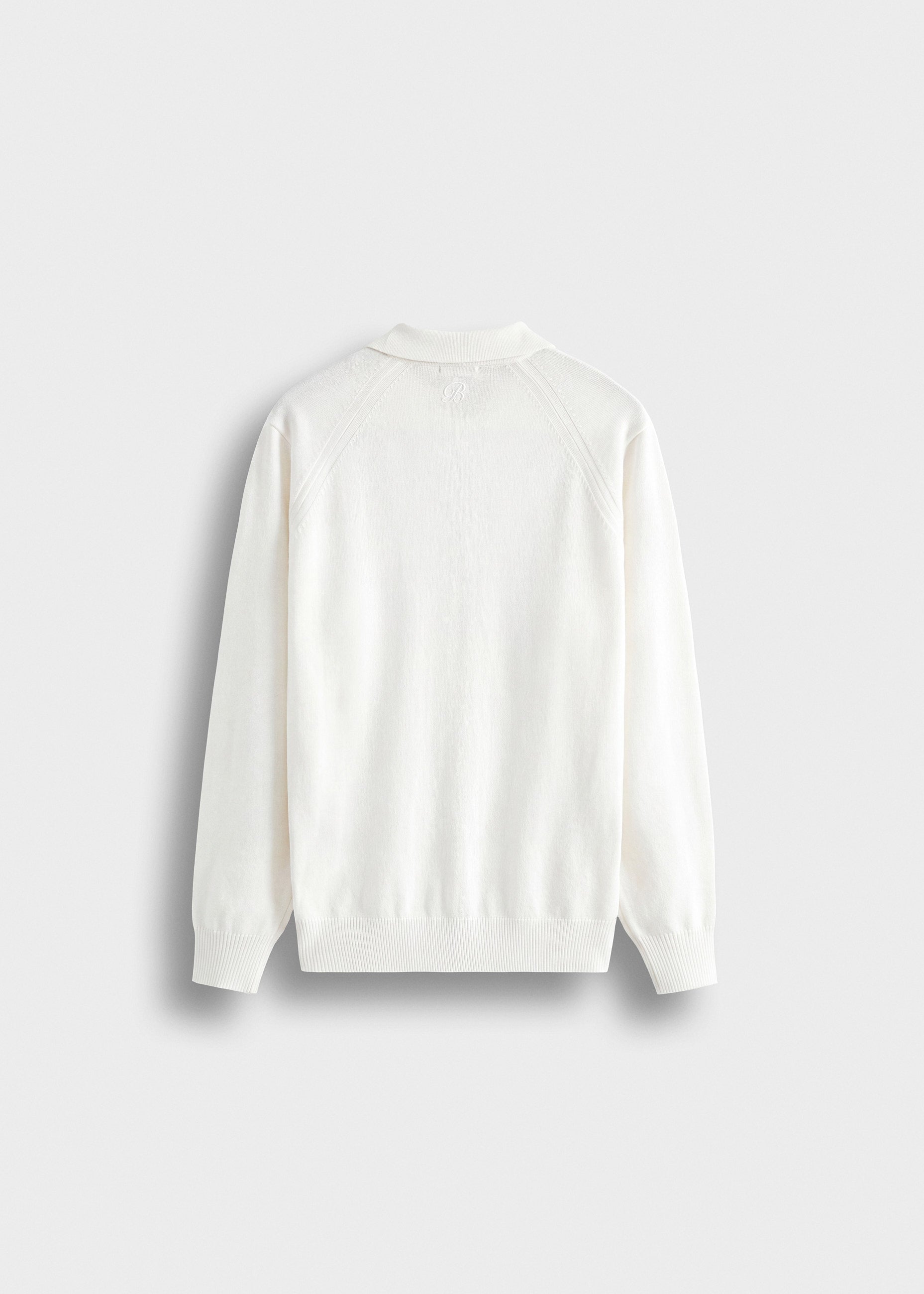 Fine Knit Polo Sweater