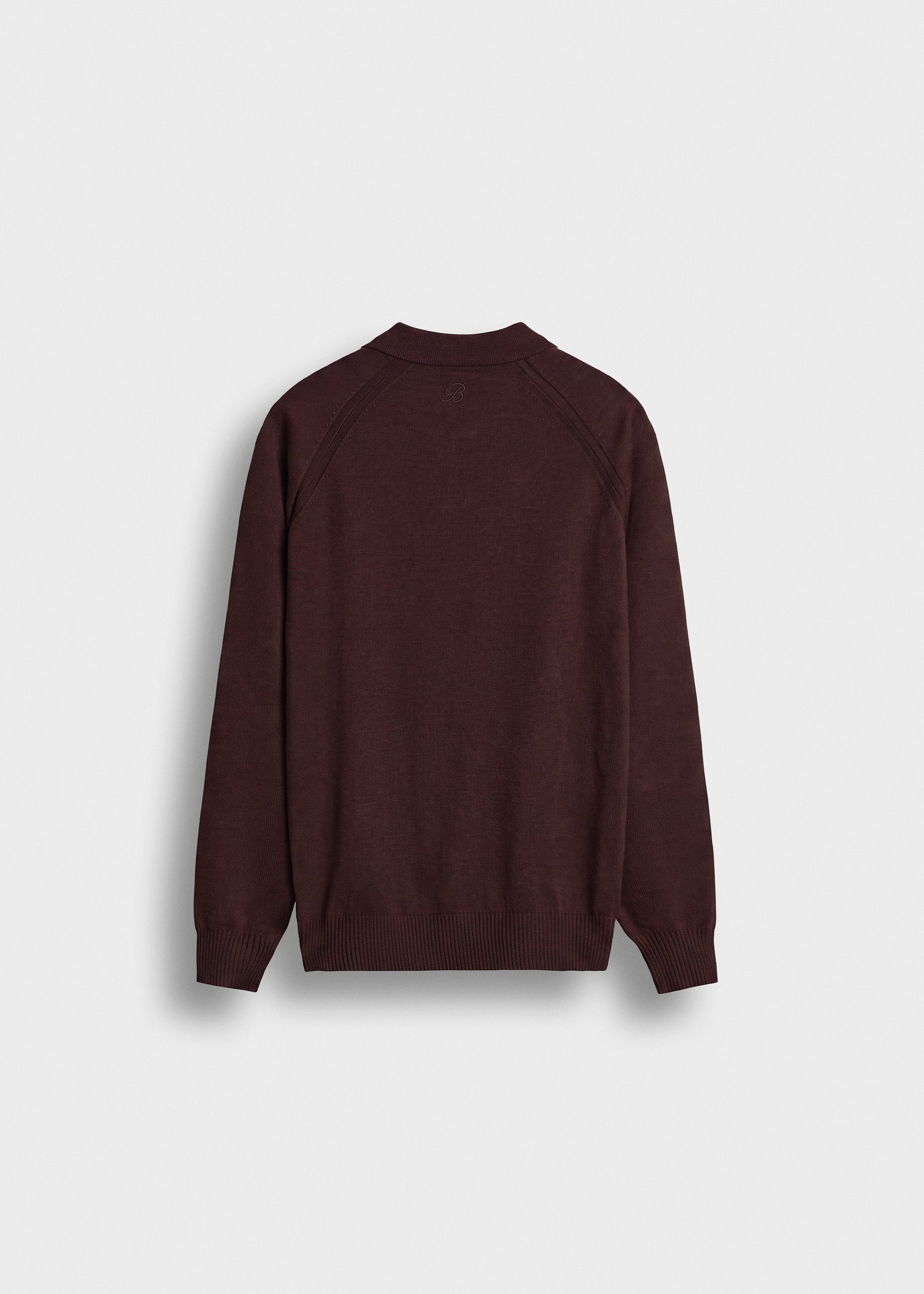 Fine Knit Polo Sweater