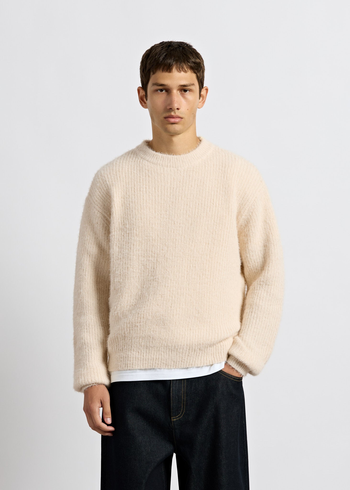 Fuzzy Knit Crewneck