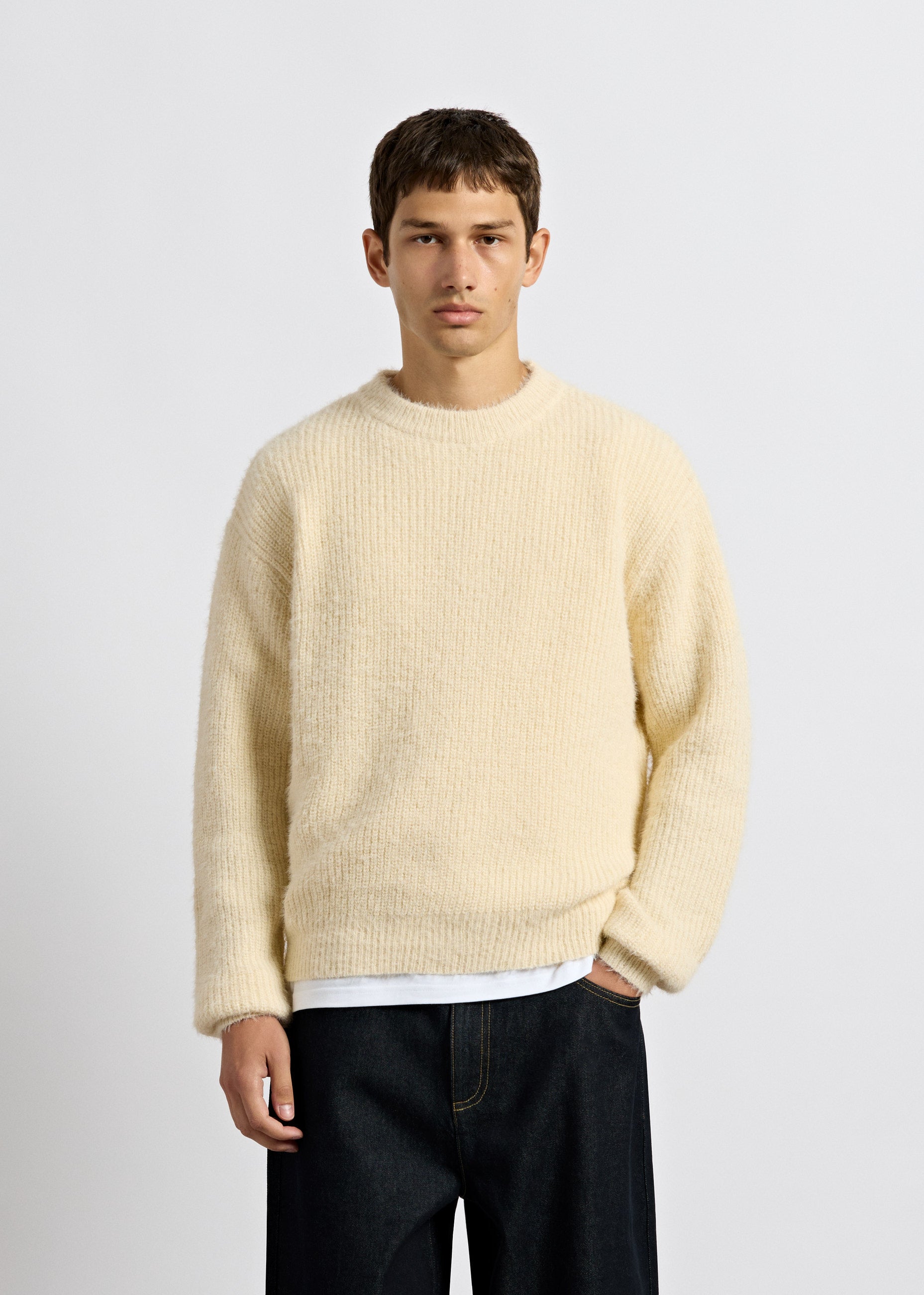 Fuzzy Knit Crewneck