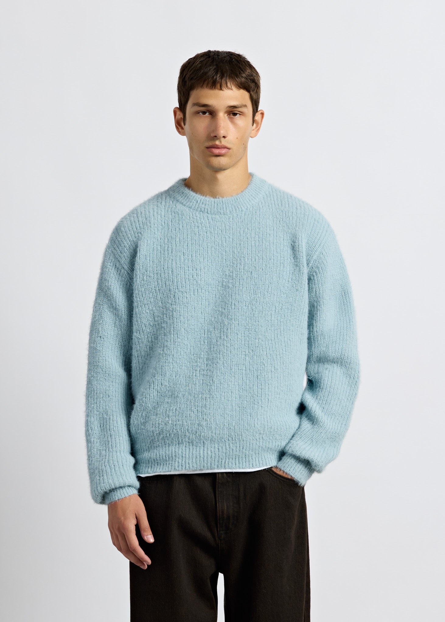 Fuzzy Knit Crewneck