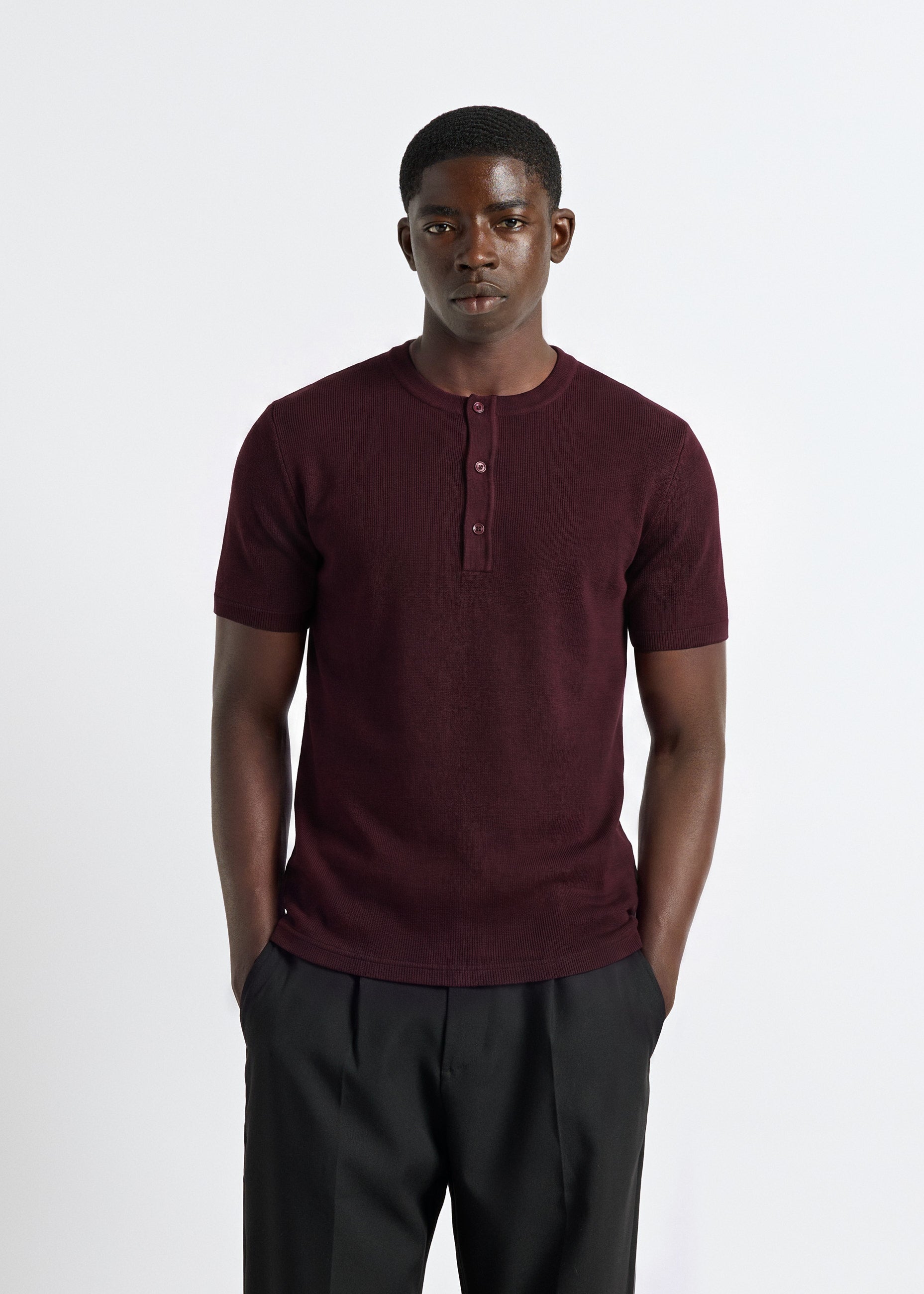 Rib Henley T-Shirt