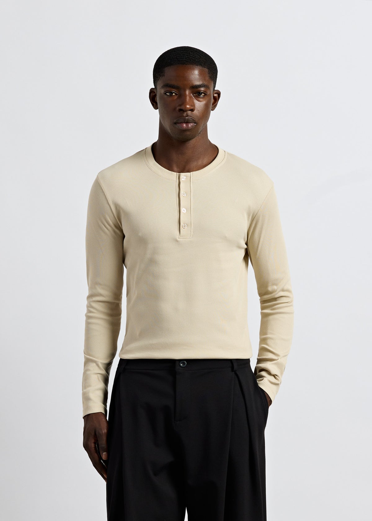 Rib Henley Longsleeve